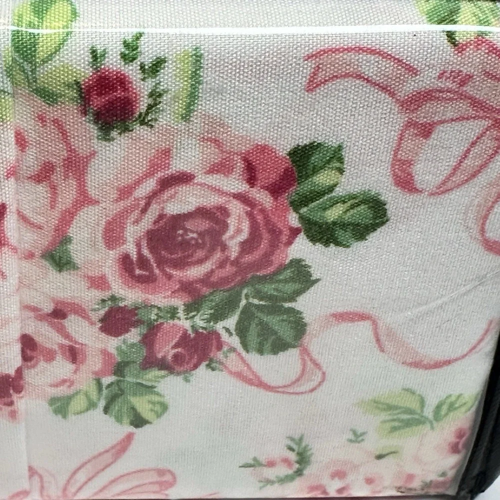Betsey Johnson Queen Sheet Set Pink Rose Bow Coquette 6 Piece Bedding New